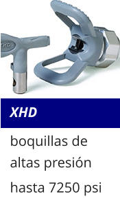 XHD boquillas de altas presión hasta 7250 psi