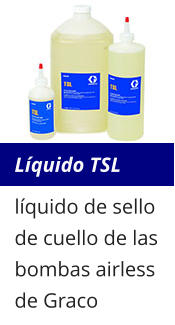Líquido TSL líquido de sello de cuello de las bombas airless de Graco
