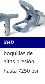 XHD boquillas de altas presión hasta 7250 psi