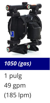 1050 (gas) 1 pulg 49 gpm (185 lpm)