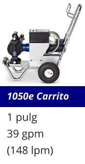 1050e Carrito 1 pulg 39 gpm (148 lpm)