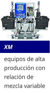 XM equipos de alta producción con relación de mezcla variable