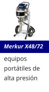Merkur X48/72 equipos portátiles de alta presión