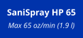 SaniSpray HP 65 Max 65 oz/min (1.9 l)