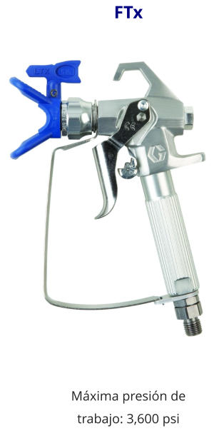 FTx Máxima presión de trabajo: 3,600 psi