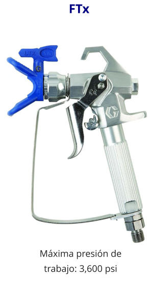 FTx Máxima presión de trabajo: 3,600 psi