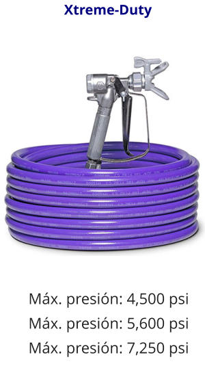 Xtreme-Duty Máx. presión: 4,500 psi Máx. presión: 5,600 psi Máx. presión: 7,250 psi