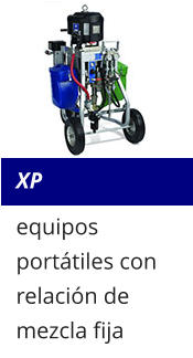 XP equipos portátiles con relación de mezcla fija