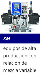 XM equipos de alta producción con relación de mezcla variable