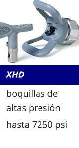 XHD boquillas de altas presión hasta 7250 psi