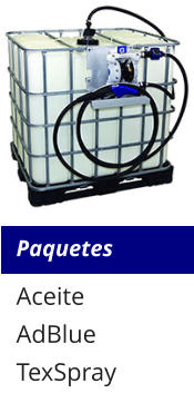 Paquetes Aceite AdBlue TexSpray