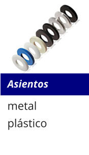 Asientos metal plástico