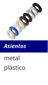Asientos metal plástico