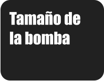Tamaño de la bomba